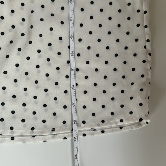 Mango Polka Dot Blouse Size 4 - Picture 7 of 7